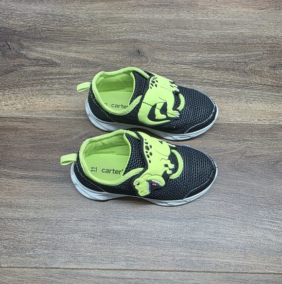 Bundle of Carters Toddler Boy Dinosaur/Gray Shoes SIZE: 11 - Picture 5 of 14